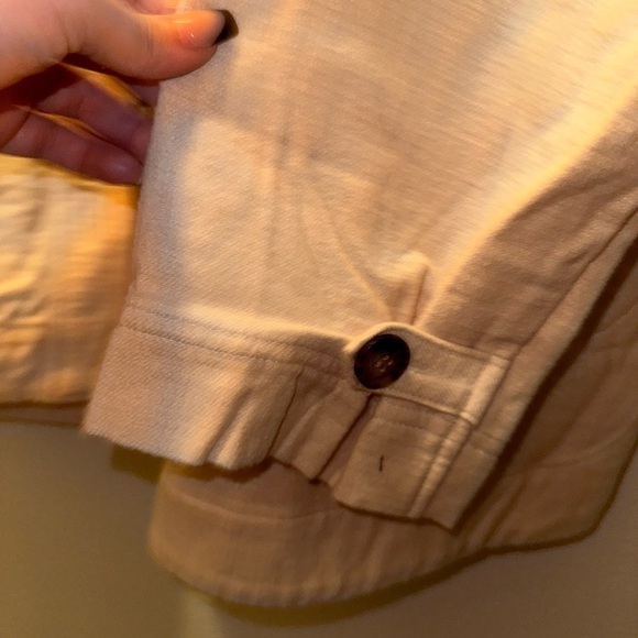 NWOT Madewell women’s cream shacket button front jacket fall winter contemporary - Picture 5 of 12
